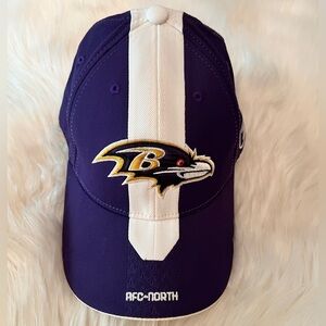 Reebok NFL Equipment Purple and White Baltimore Ravens Baseball Cap, one size